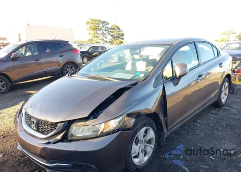 2013 Honda Civic Lx из США, поврежденный, VIN 19XFB2F55DE019756